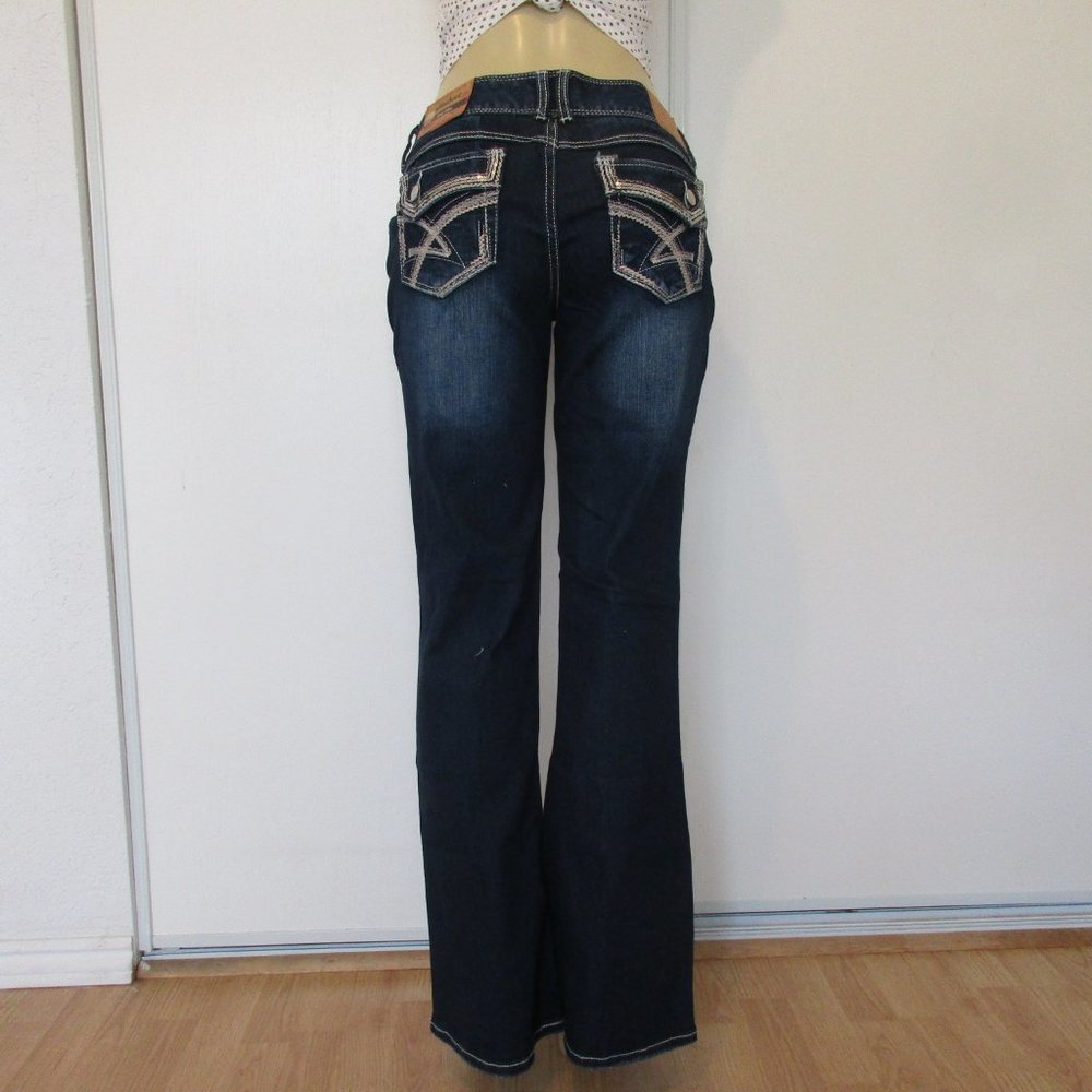 🌸SOLD🌸 New AMETHYST Jeans Size 13 Low Rise Boot Cut Denim - Picture 6 of 12